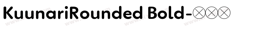 KuunariRounded Bold字体转换